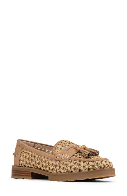DONALD PLINER DONALD PLINER LENNY WOVEN RAFFIA TASSEL LOAFER 