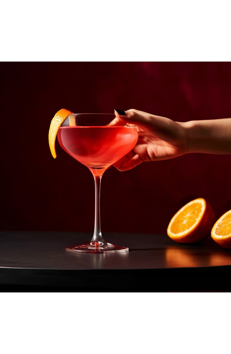 FINAL TOUCH Coupe Lead-Free Crystal Glasses - Set of 2, Alternate, color, Clear