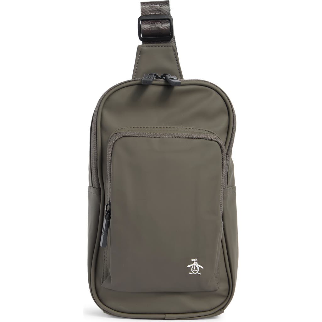Original Penguin Sling Crossbody Bag In Gray