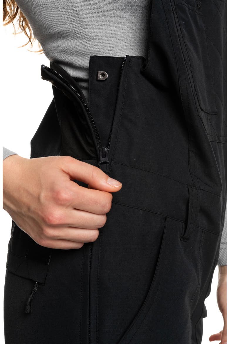 Rideout Insulated Water Repellent Snow Bib, Alternate, color, TRUE BLACK