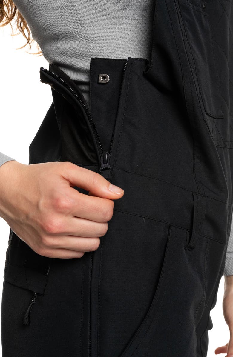 Roxy Rideout Insulated Water Repellent Snow Bib, Alternate, color,