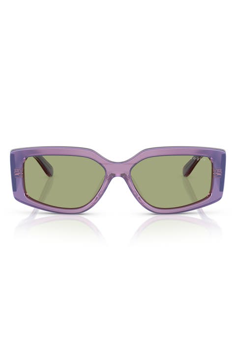 55mm Rectangular Sunglasses