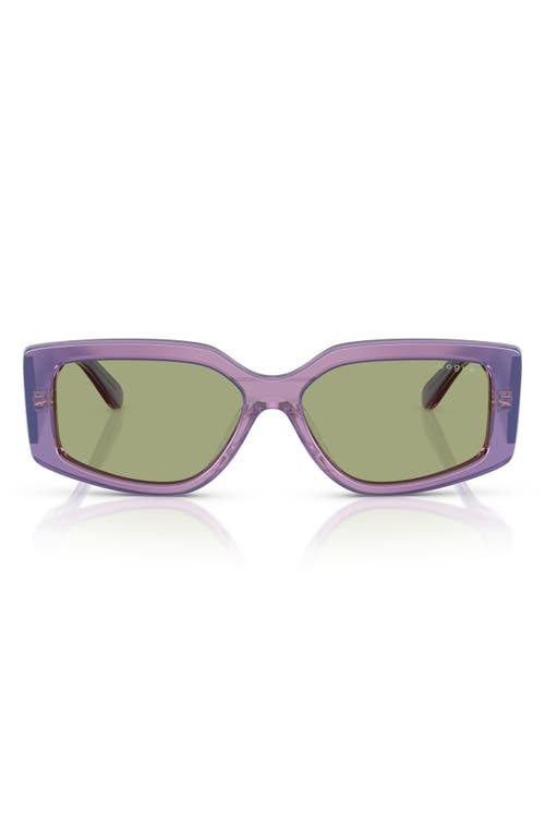 VOGUE VOGUE 55MM RECTANGULAR SUNGLASSES