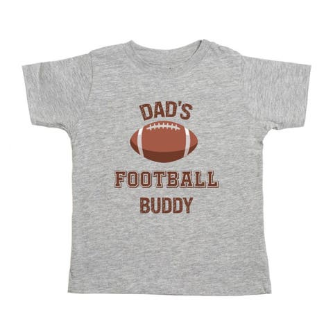 Dad's Football Buddy Short Sleeve T-Shirt (Baby, Toddler, Little Kid & Big Kid)