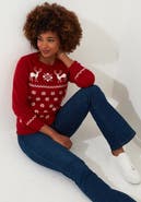 Joe Browns Novelty Holiday Snowflake Pullover Sweater