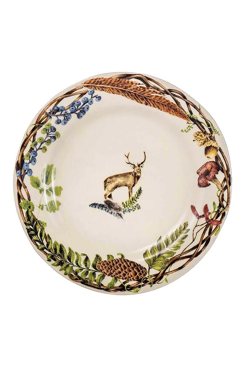 Forest Walk Stag Dessert/Salad Plate, Main, color, CAFE AU LAIT