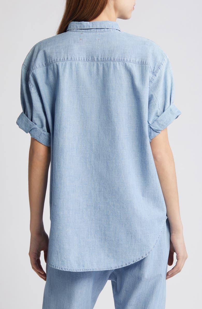 XÍRENA Channing Chambray Button-Up Shirt, Alternate, color, 