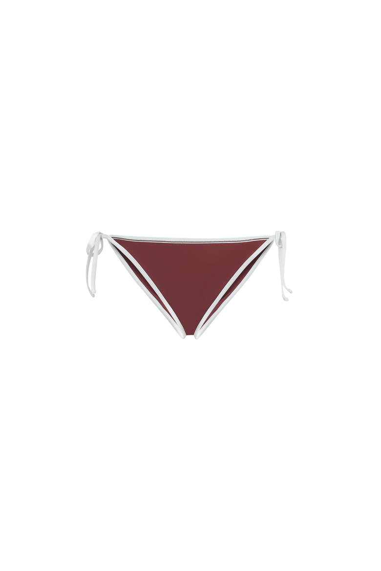 Bikini bottom with monili, Alternate, color, Bordeaux