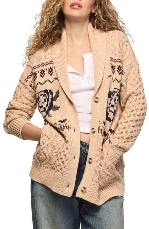 Floral Fair Isle Cardigan