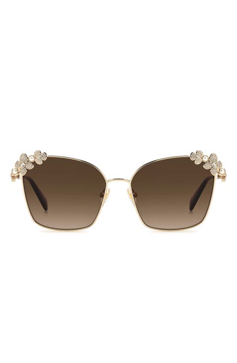 kileen 59mm embellished gradient square sunglasses