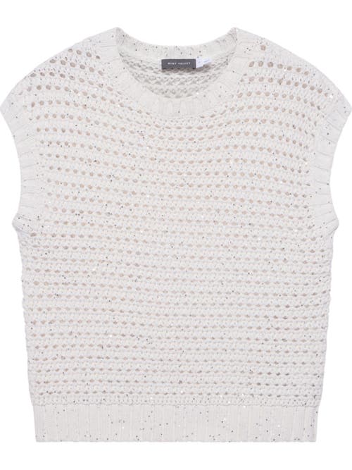 MINT VELVET MINT VELVET SEQUIN COTTON TOP