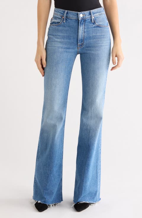The Doozy Fray Hem Flare Jeans (Heads or Tails)