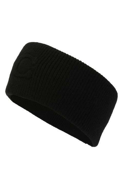 Embossed C Wool Blend Headband