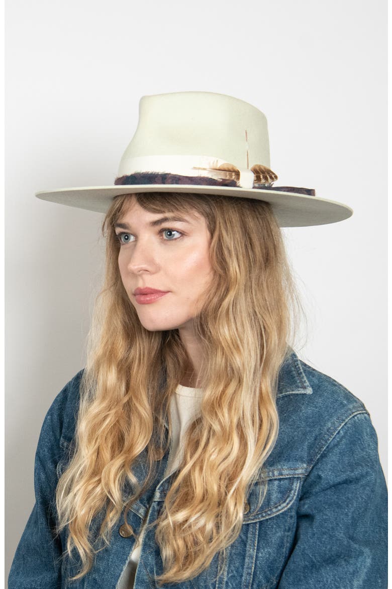 Cashmere Wool Rancher Hat, Alternate, color, BOK CHOY