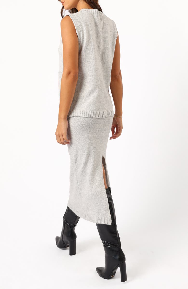 Petal & Pup Kaplan Sweater Vest & Skirt Set, Alternate, color, Grey
