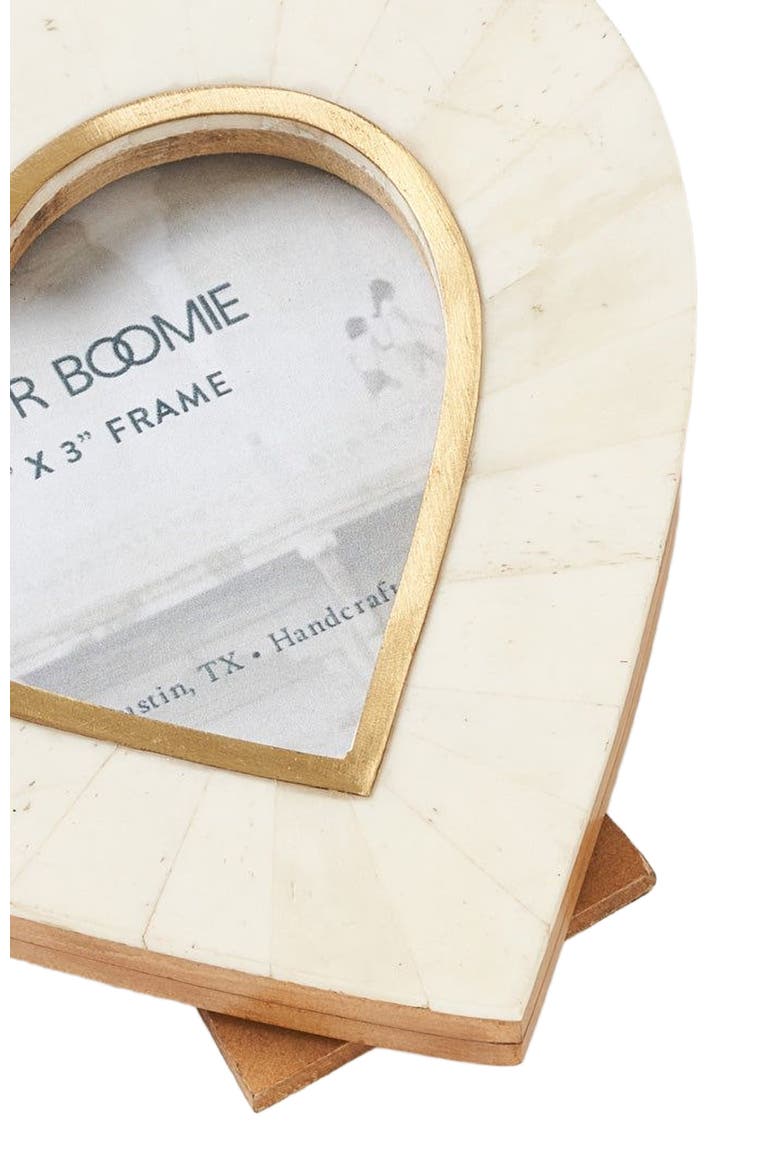 Mukhendu Heart 3x3 Cream Picture Frame - Handmade, Alternate, color, White