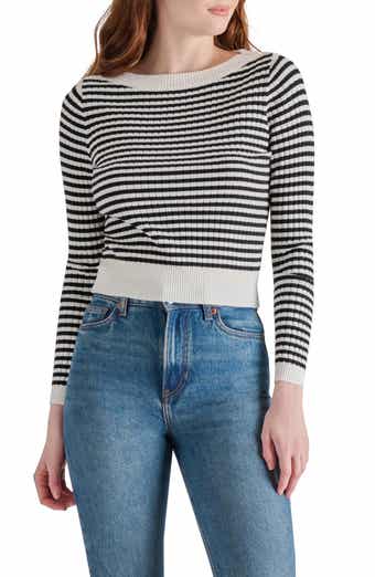 Steve Madden Stripe Boat Neck Sweater