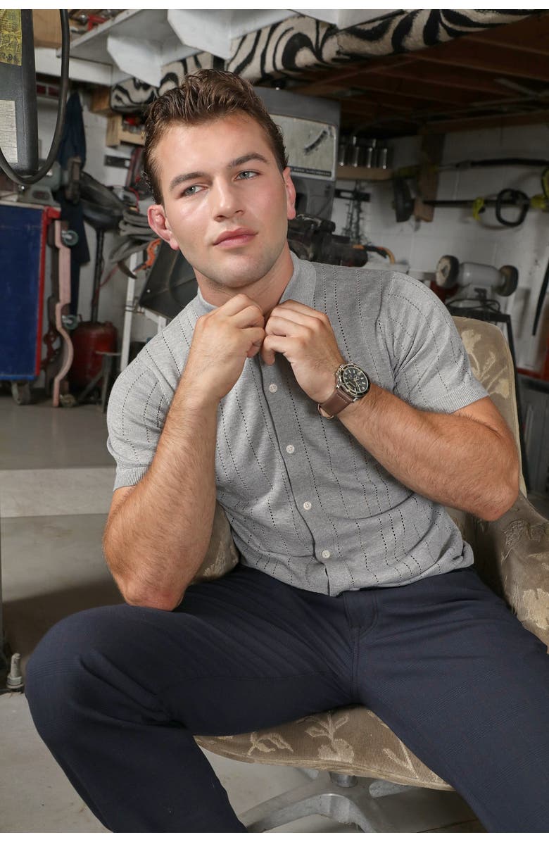 Ledger & Ford Coronado Knit Shirt, Alternate, color, Grey