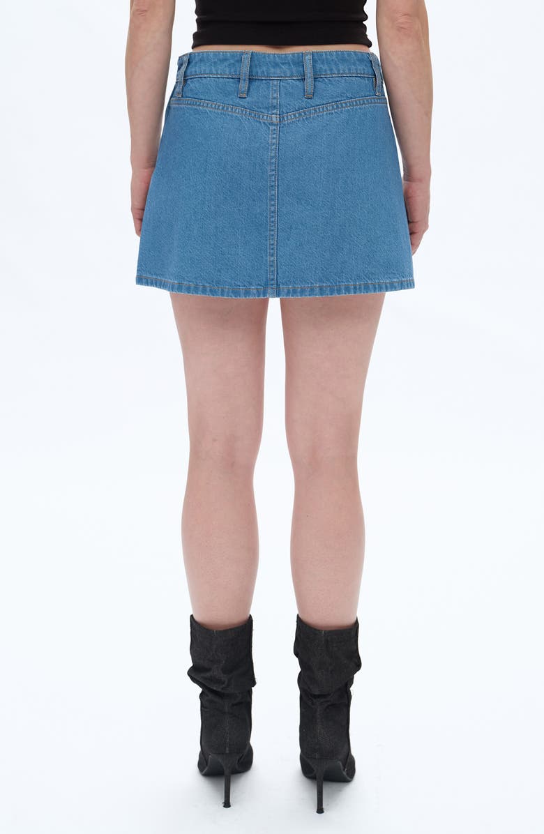 Bayeas Denim Miniskirt, Alternate, color, Medium Blue