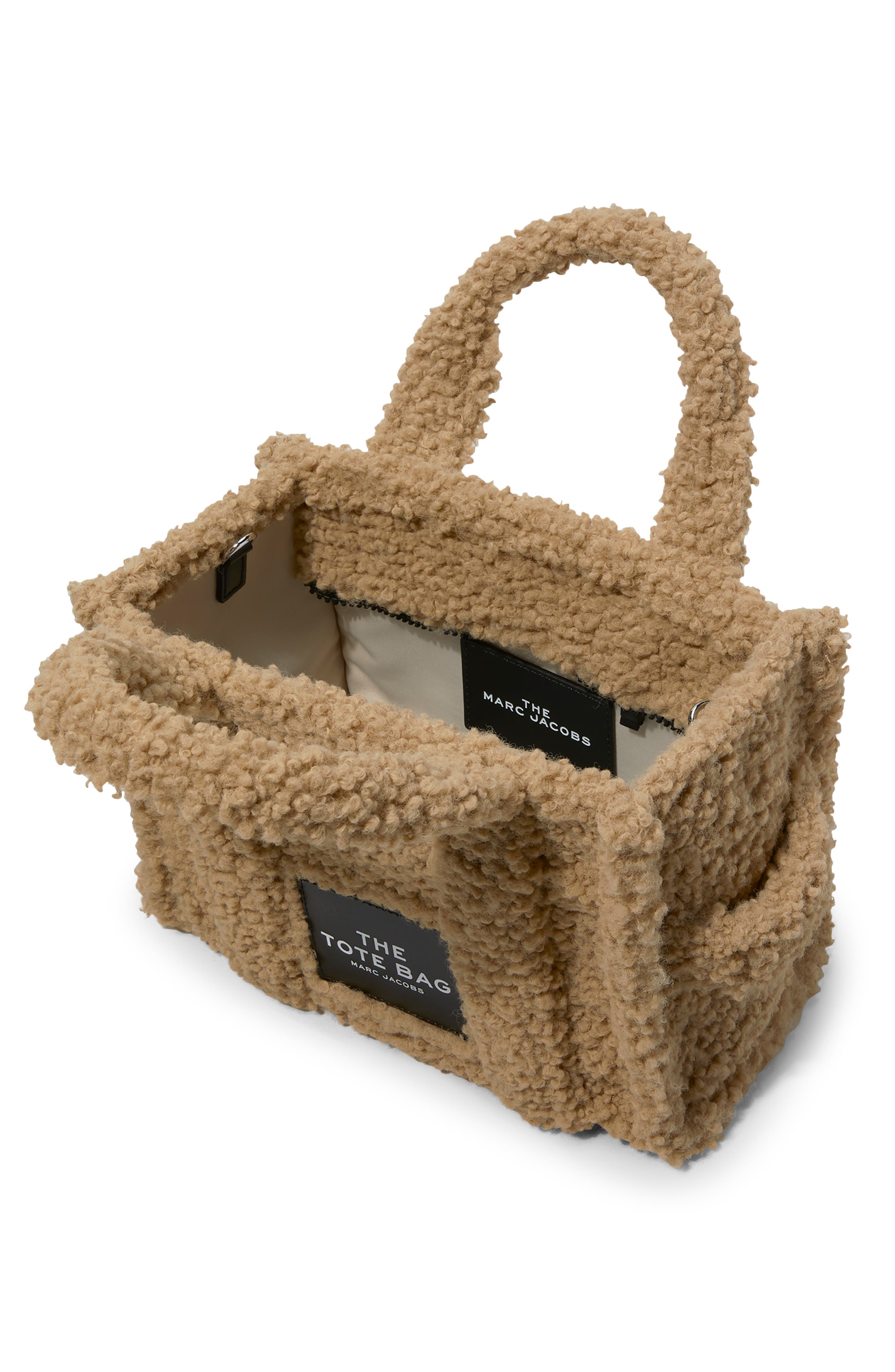 Marc Jacobs The Teddy Small Tote Bag, Alternate, color, Beige
