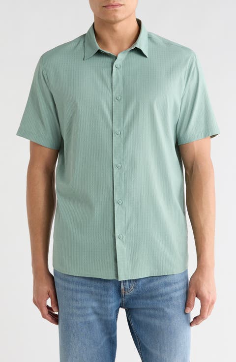 Bless Up Short Sleeve Button-Up Shirt