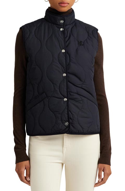 Lauren Quilted Snap-Up Vest