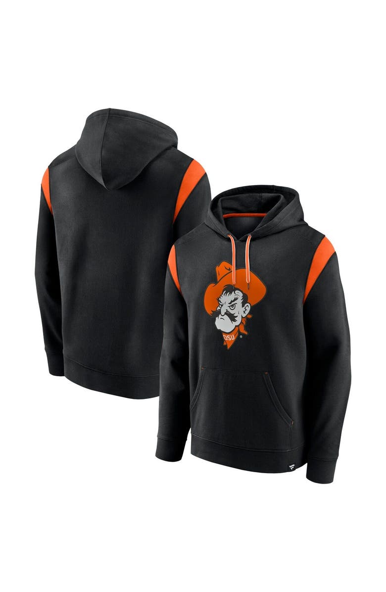 FANATICS Men's Fanatics Branded Black Oklahoma State Cowboys Gym Rat Pullover Hoodie, Main, color, Black