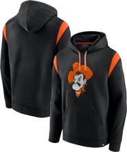 FANATICS Men's Fanatics Branded Black Oklahoma State Cowboys Gym Rat Pullover Hoodie