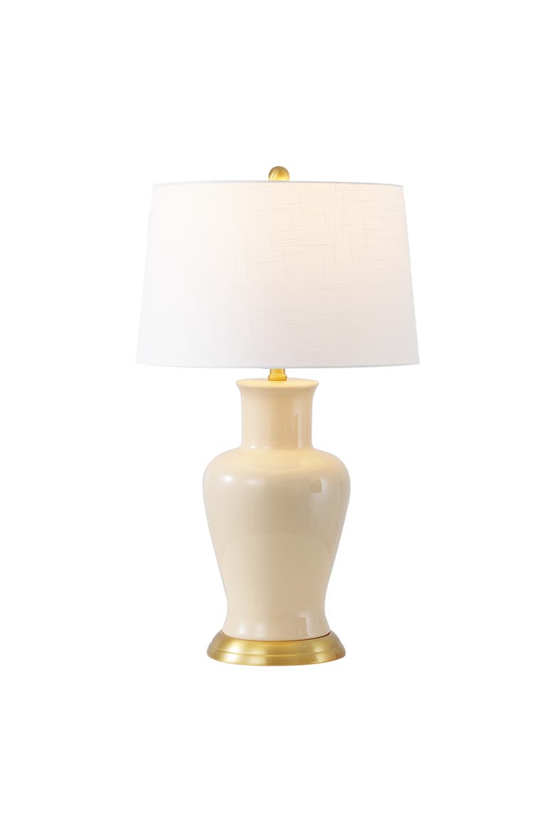 Julian Traditional Classic Ceramic Urn LED Table Lamp, Alternate, color, Almond