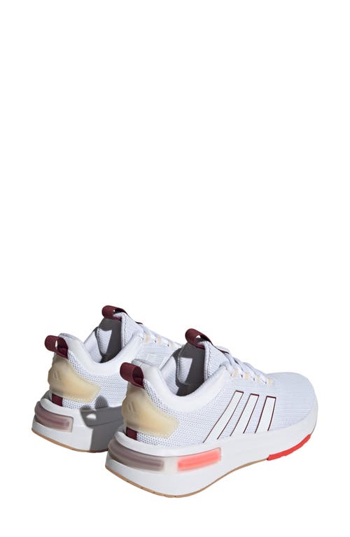 Adidas Originals Adidas Racer Tr23 Running Sneaker In White/white/bright Red