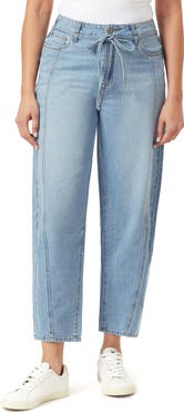Kensie Seam Front Barrel Leg Jeans