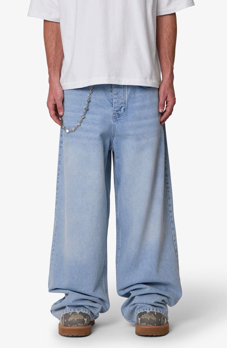 mnml Baggy Washed Rave Denim Jeans, Main, color,