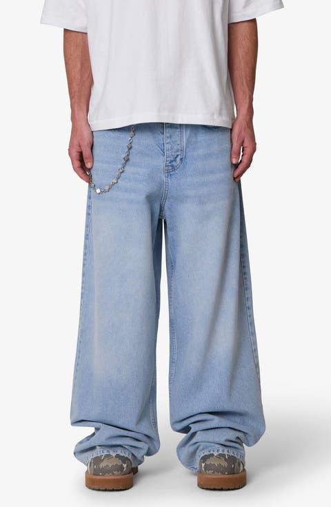 Baggy Washed Rave Denim Jeans