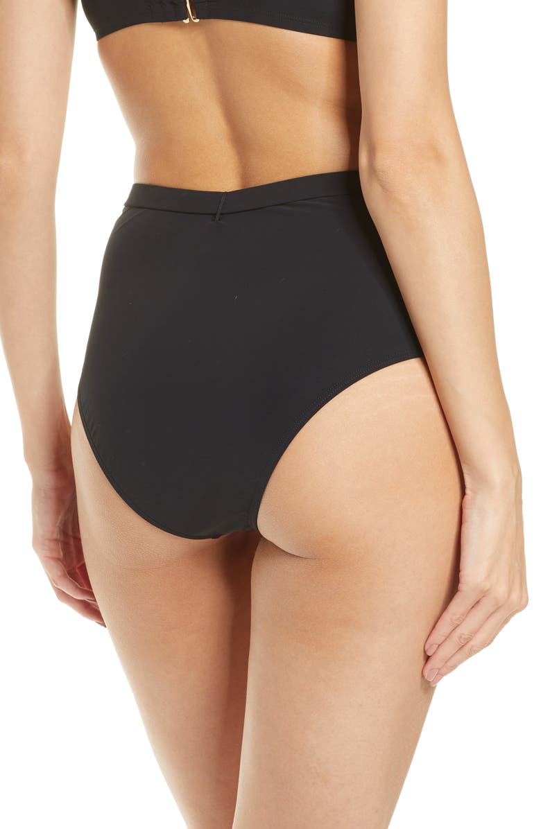 Tory Burch High Waist Bikini Bottoms, Alternate, color,