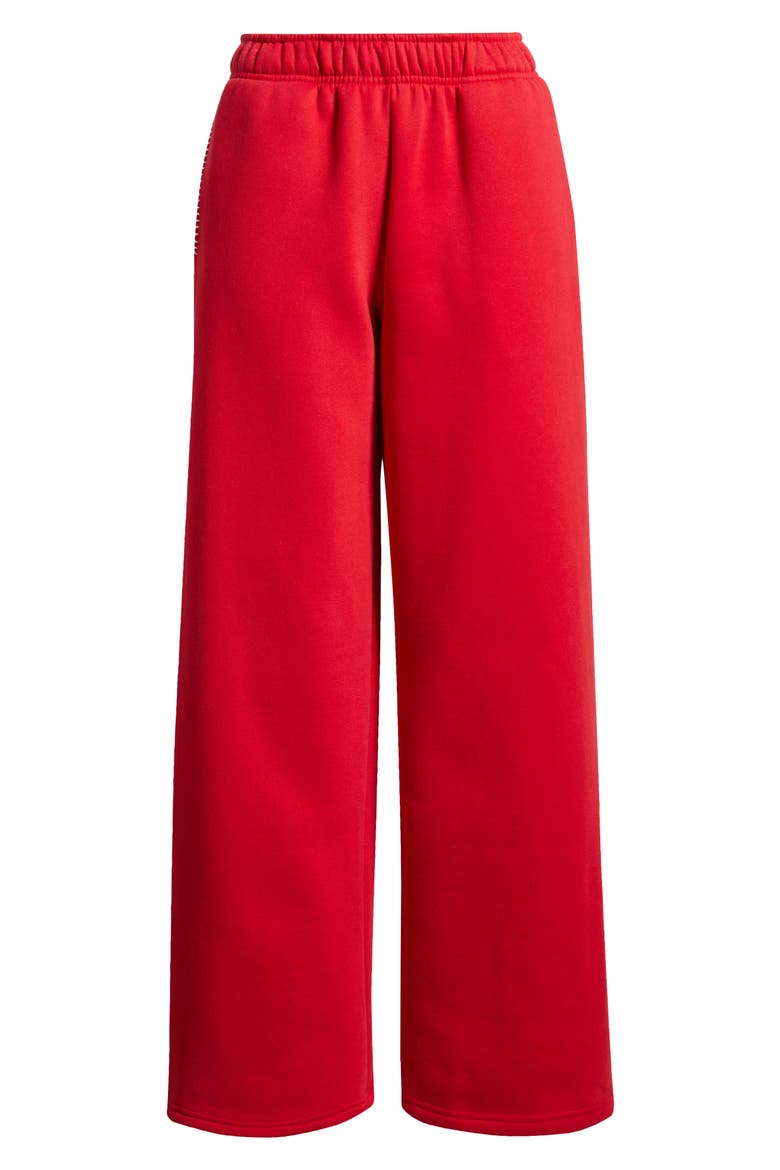 Scarlett Heartfelt Sweatpants, Alternate, color, DEEP RED
