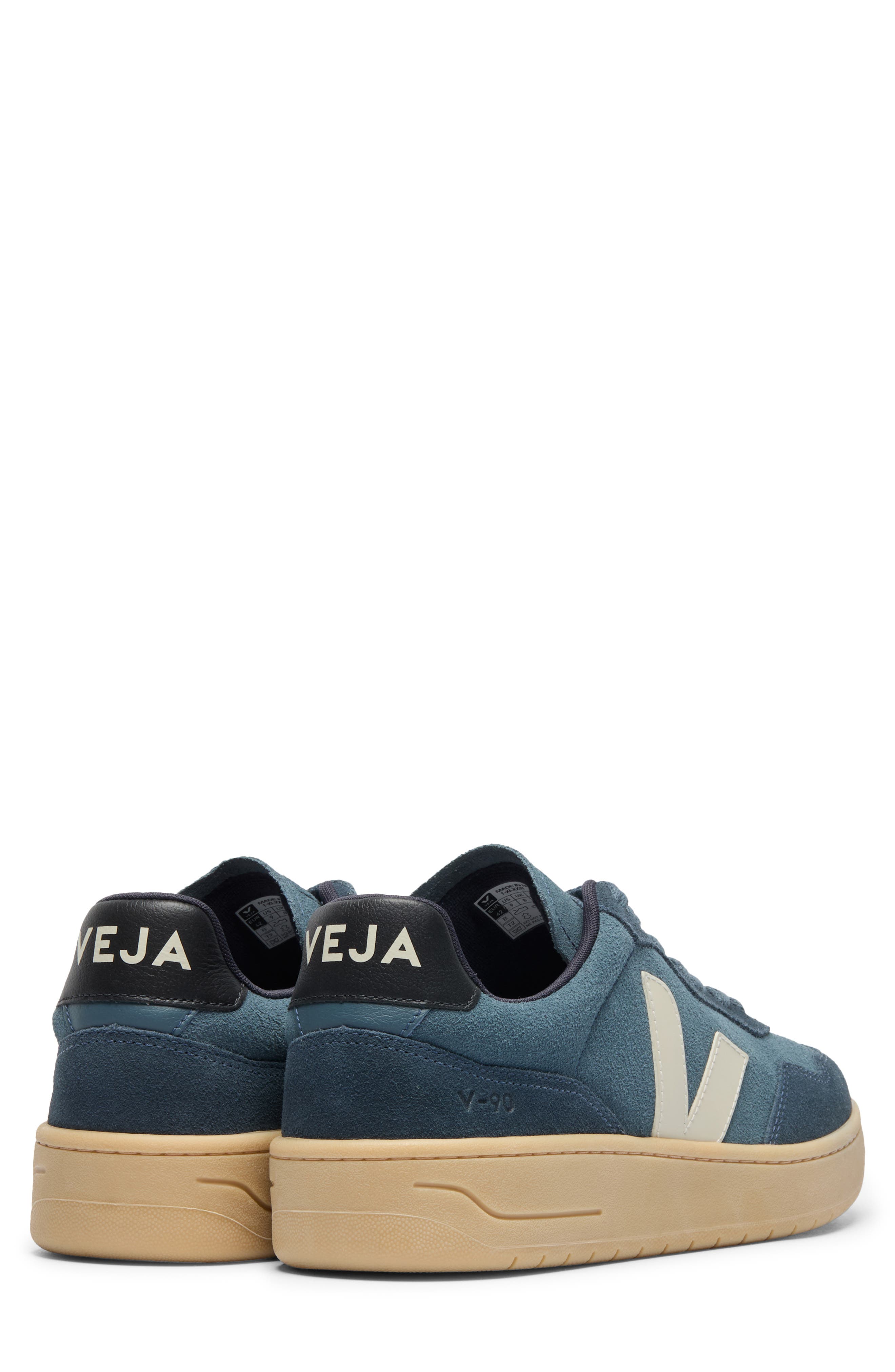 Veja V-90 Water Repellent Suede Sneaker, Alternate, color, California Pierre