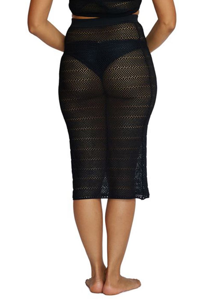 Open Stitch Skirt, Alternate, color, BLACK