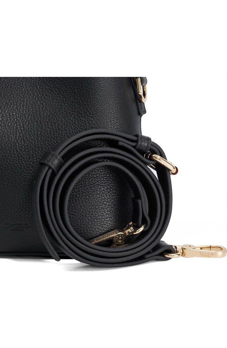 Dune London Dharla Leather Top Handle Bag, Alternate, color, Black