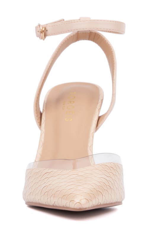 Torgeis Willow Ankle Strap Pump In Blush