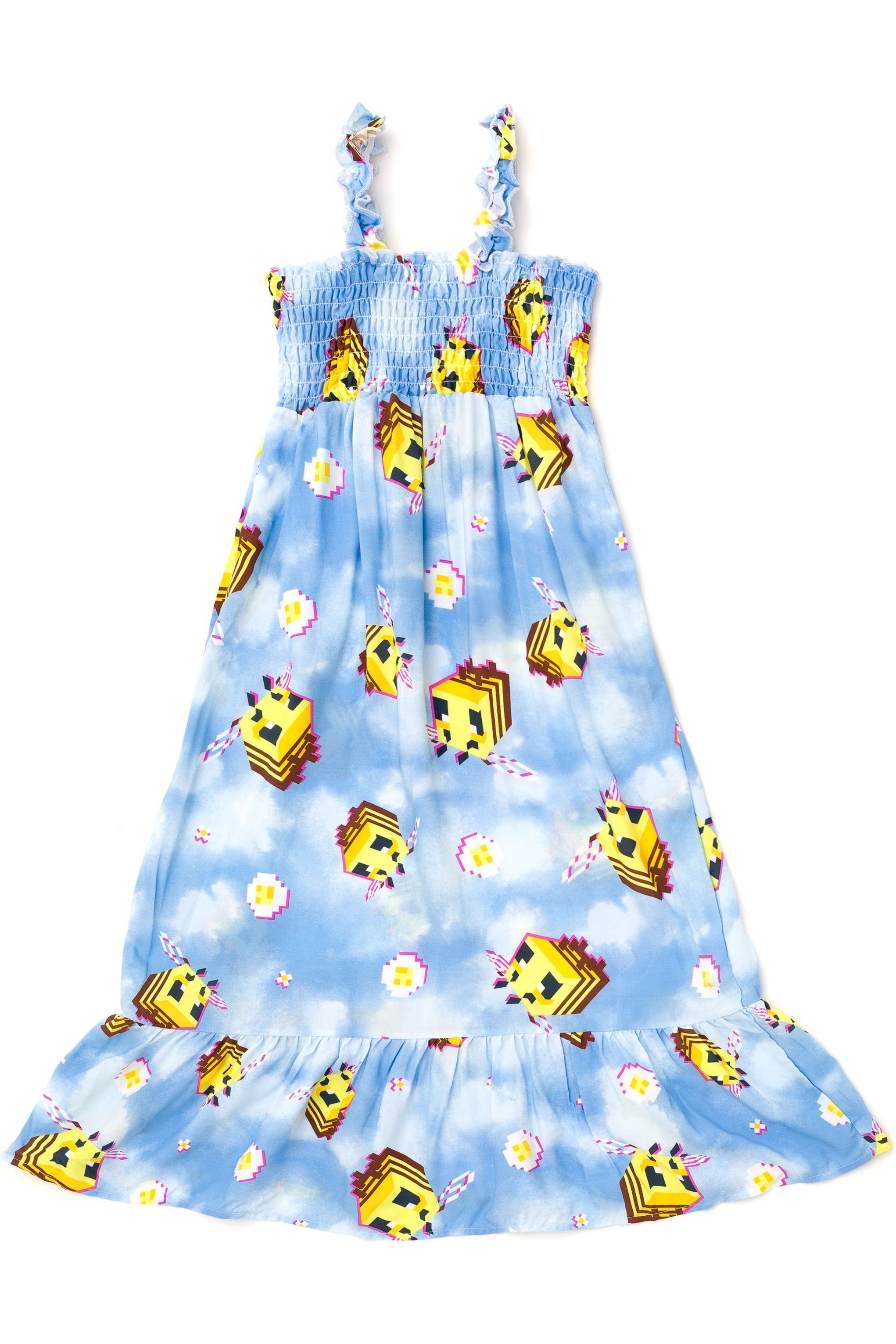 MINECRAFT Bee Sleeveless Maxi Dress (toddler, Little Kid & Big Kid ...