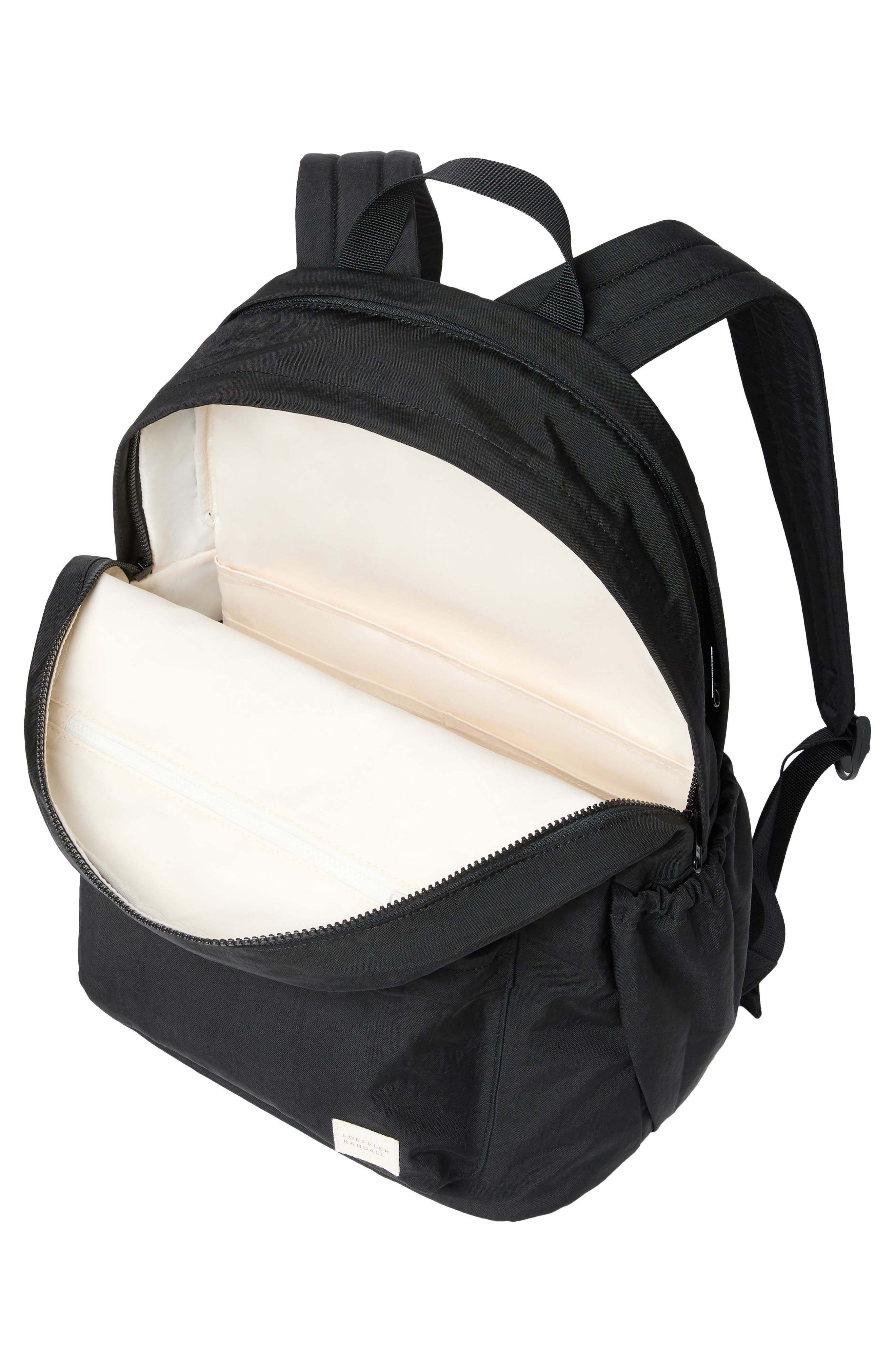 Stevie Nylon Backpack, Alternate, color, BLACK