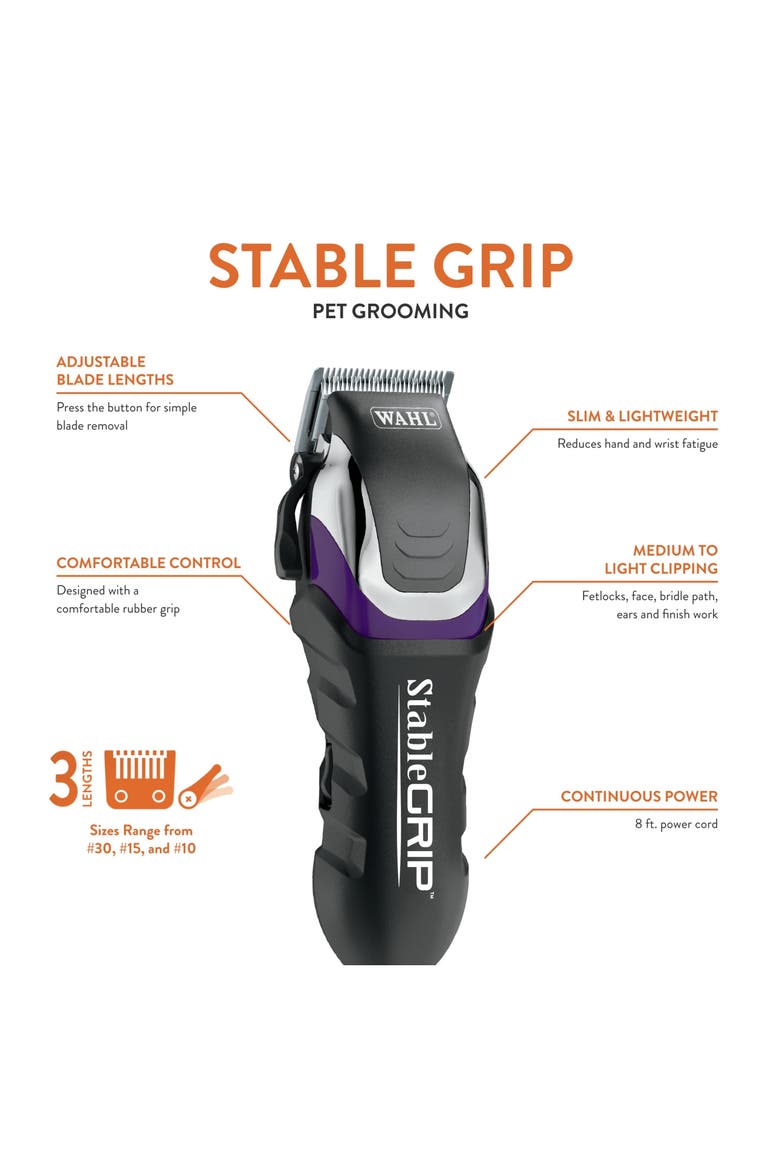 Stable Grip Medium Duty Equine Clipper Kit, Alternate, color, Black