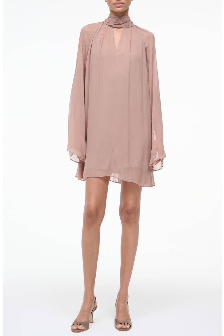 staud esther chiffon maxi dress Staud Esther Chiffon Maxi Dress In Brown - 50% Off