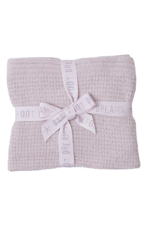 Barefoot Dreams Cozychic® Waffle Knit Receiving Blanket In Petal