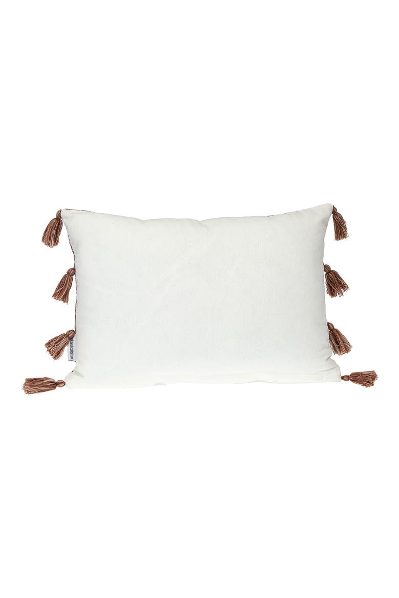 Geometric Accent Pillow, Alternate, color, BROWN
