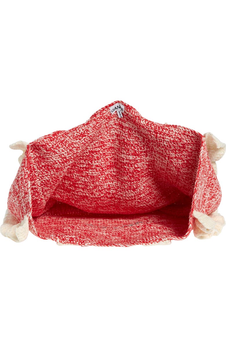 Ganni Organic Cotton Crochet Tote, Alternate, color,