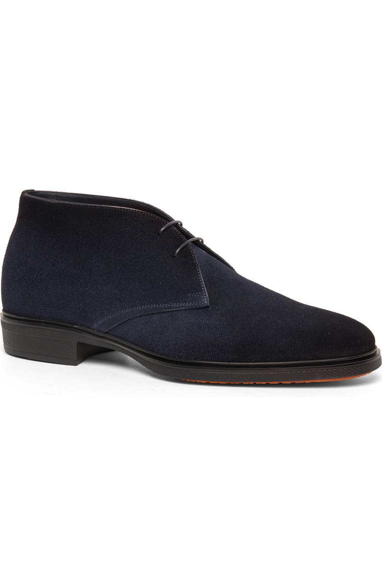 Santoni Easy Ondes Derby, Main, color, Blue