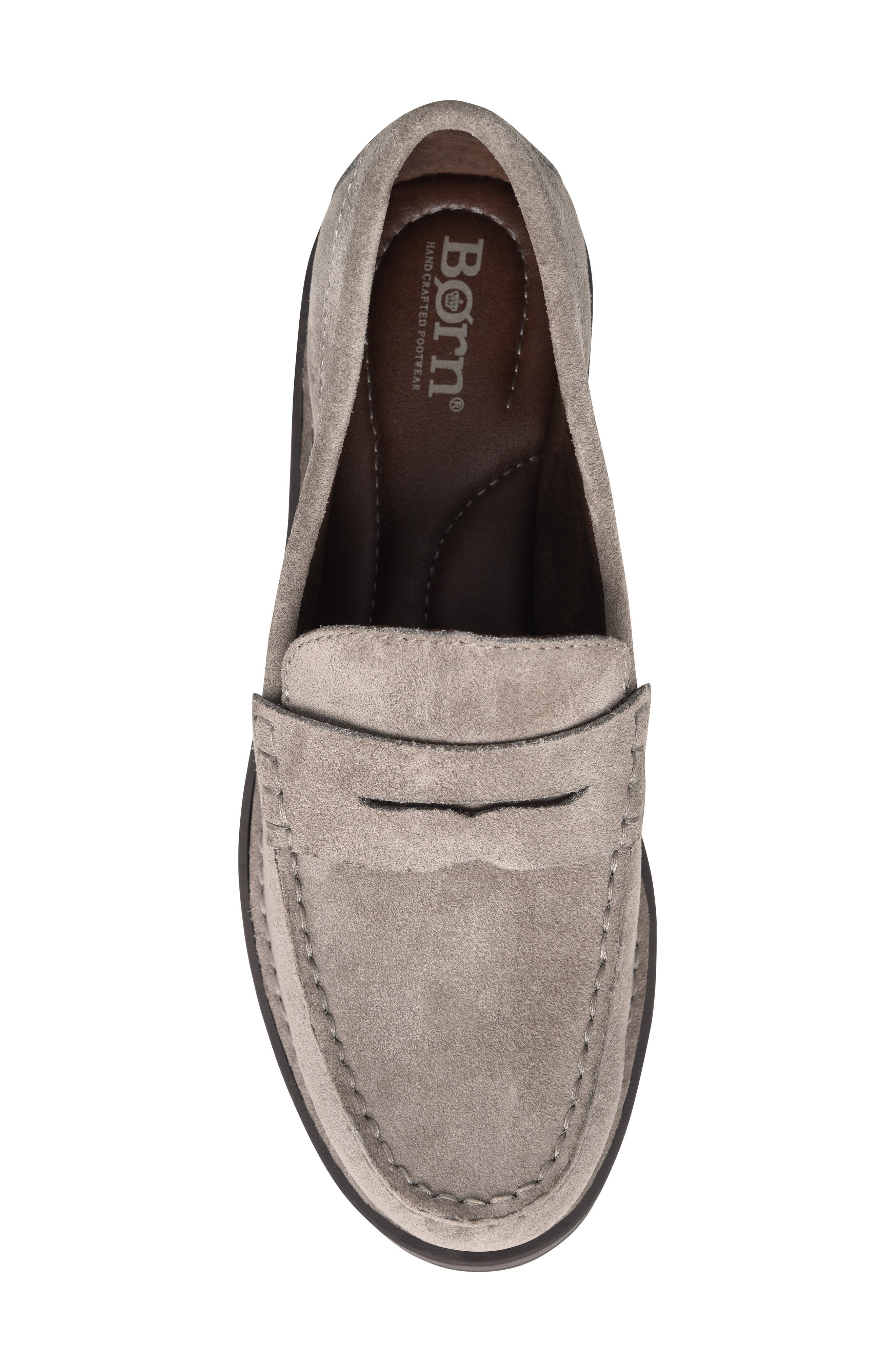 Carrera Suede Loafer, Alternate, color, TAUPE SUEDE