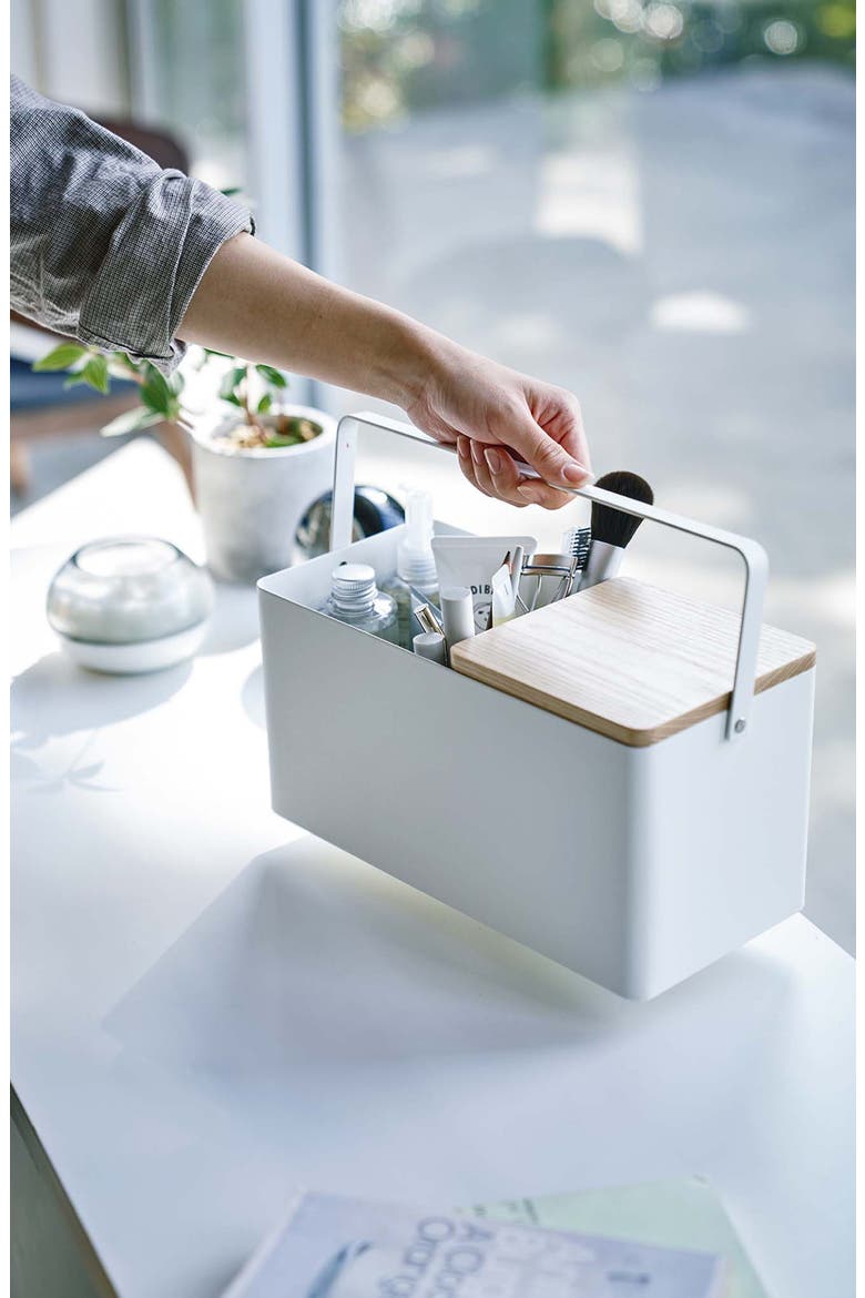 Makeup Organizer, Alternate, color, WHITE