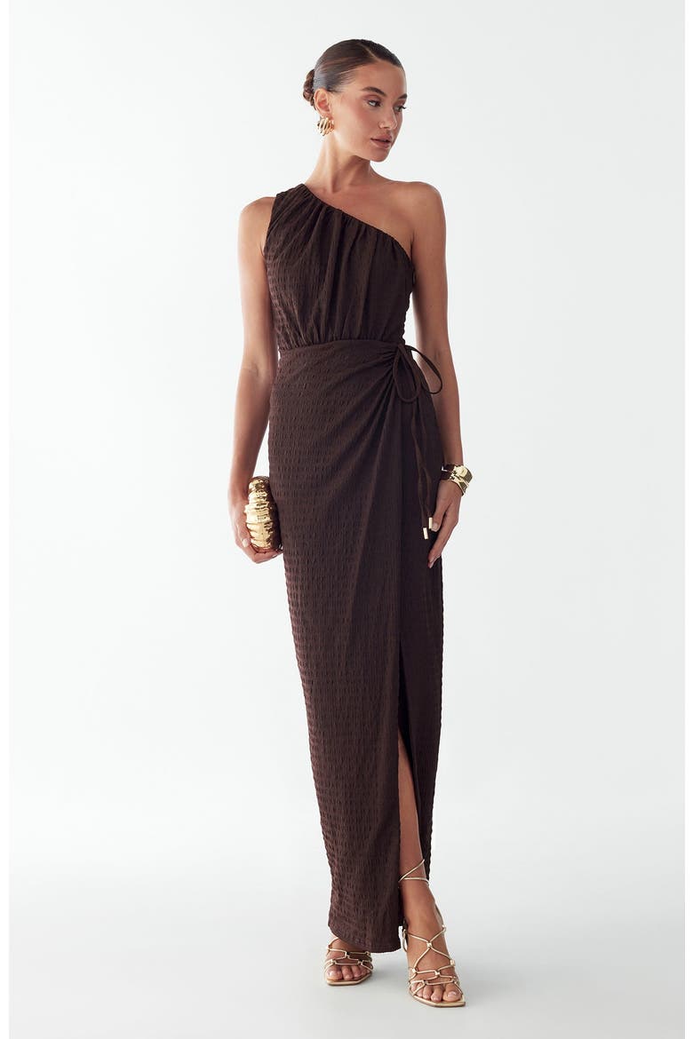 Niamh Maxi Dress, Alternate, color, Chocolate